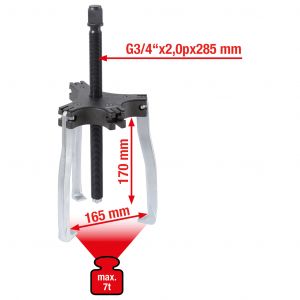Univerzalni radapciger (2 ili 3 kraka) 165mm KS TOOLS 9506404205