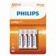 Set baterija PHILIPS LongLife AAAx4 R03 1,5V 9500274003