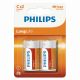 Set baterija PHILIPS LongLife Cx2 R14 1,5V 9500274007