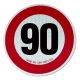 Nalepnica ograničenje brzine CL.2 90 km/h Ø200 mm BICMA B99009
